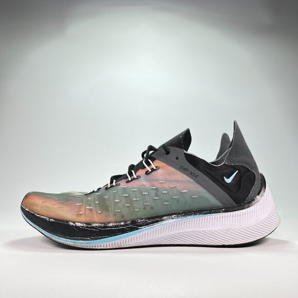 Nike EXP-X14 Gray Green Orange Running Shoes Sneakers BQ6972-001 Men’s Size 8 - Picture 4 of 10